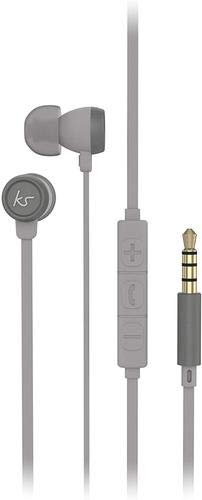 Kitsound Hudson Wired Earphones Grey