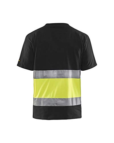 BLÅKLÄDER T-shirt 33871030 Cotton Black, Yellow Size XXXL