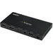 StarTech.com 2-Port HDMI 4K 60Hz UHD 2.0 Audio Video Splitter with Scaler and Audio Extractor