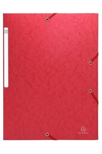 Exacompta Scotten 3 Flap Folder 55750E Assorted Mottled Pressboard Pack of 50