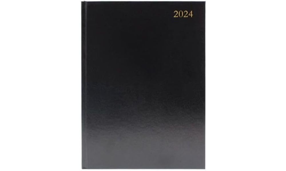 Desk Diary Dpp Appt A4 Black 2024