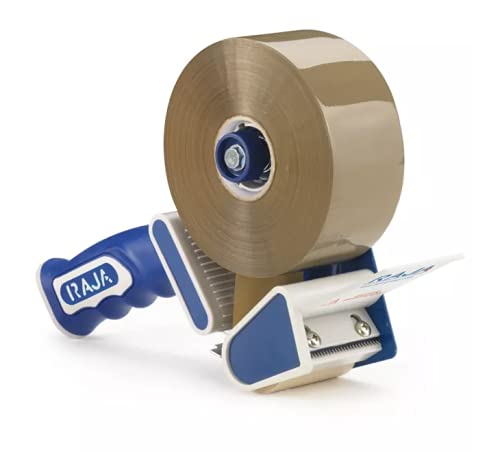 RAJA Packaging Tape Dispenser Blue 50 (W) mm Metal, Plastic