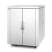 APC NetShelter CX Secure Soundproof Server Room in a Box Enclosure - Shock Packaging - Rack cabinet - with power distribution unit - white - 18U - 19"