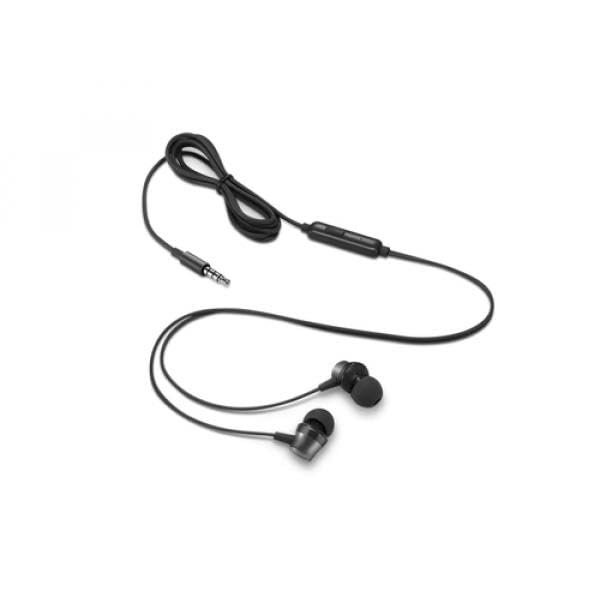 Lenovo Analog Gen 2 - Earphones with mic - in-ear - black - for ThinkCentre M60q Chromebox, M70s Gen 3, M70t Gen 3, ThinkPad P15v Gen 3, X1 Carbon Gen 11