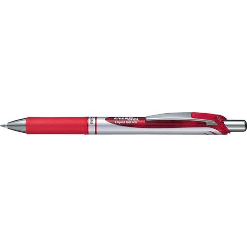 Pentel Rollerball Pen 0.4 mm Medium Red EnerGel BL77