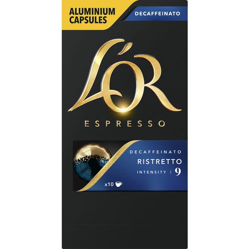 L'OR Espresso Decaffeinato Ristretto Coffee Capsules Pack of 10