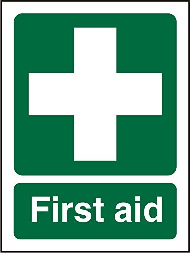First Aid Sign First Aid Self Adhesive Vinyl 30 x 20 cm