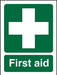 First Aid Sign First Aid Self Adhesive Vinyl 30 x 20 cm
