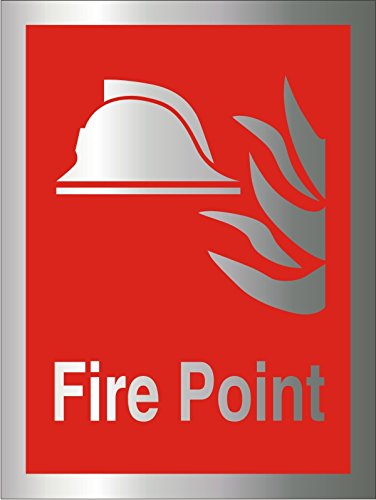 Fire Sign Fire Point Aluminium 20 x 15 cm