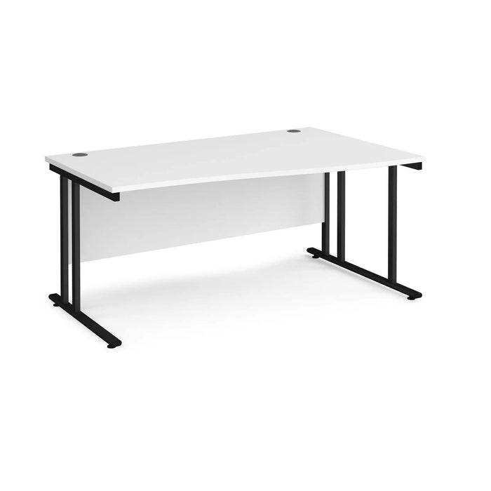 Dams International Wave Desk MC16WRKWH 1,600 x 725 x 800 - 990 mm