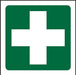 First Aid Cross Sign Vinyl 20 x 20 cm