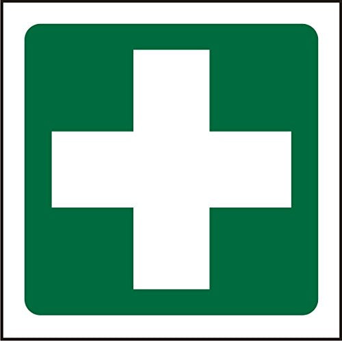 First Aid Cross Sign Vinyl 15 x 15 cm