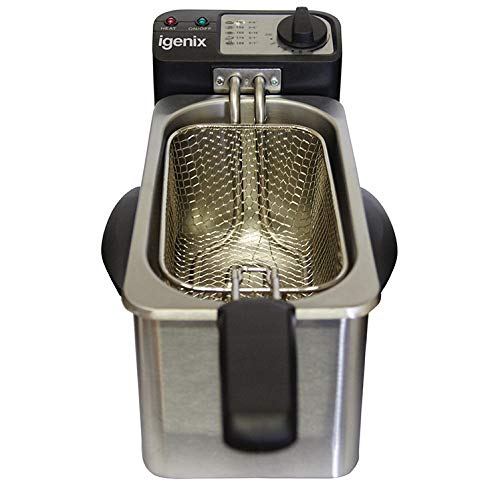 igenix Mini Fryer Stainless Steel IG8015 1500W 1.5L Silver