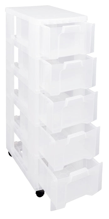 Really Useful Box Storage Box ST5X12CCB 5X12 L Transparent PP (Polypropylene) 30 x 42 x 100.5 cm