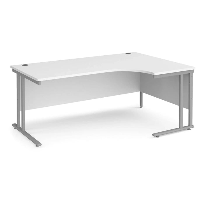 Dams International Right Hand Ergonomic Desk MC18ERSWH 1,800 x 1,200 x 725 x 800 - 990 mm