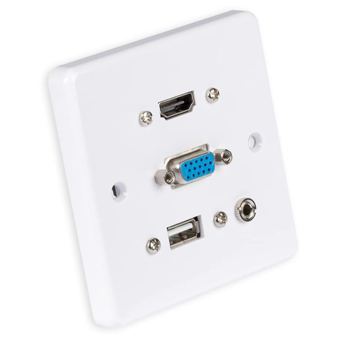 Multi Av Faceplate Hdmi Vga 3.5Mm U