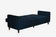 DOREL HOME 3 Seat Sofa BLUE Velvet 2,070.10 (W) x 863.30 (D) x 863.30 (H) mm
