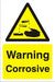 Warning Sign Corrosive PVC 60 x 40 cm