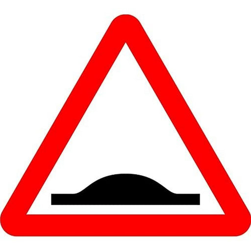 Road Sign Road Hump Aluminium Composite 45 x 45 cm