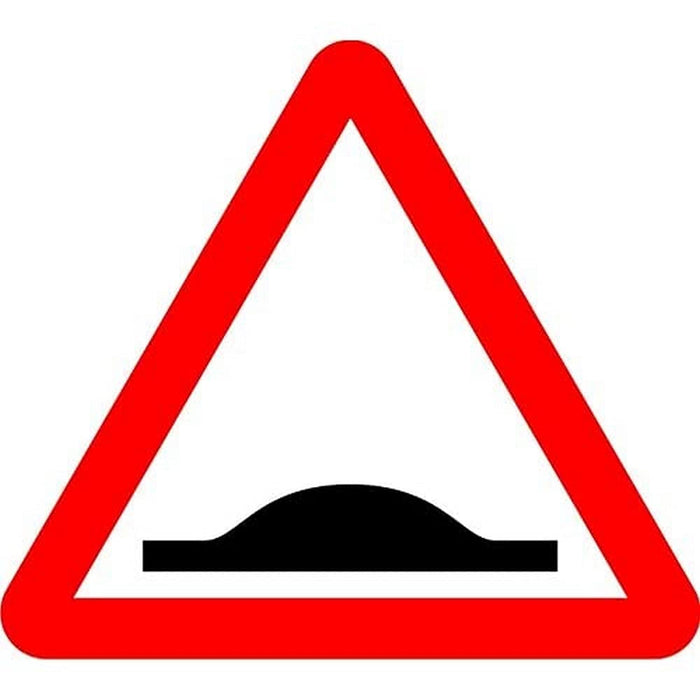 Road Sign Road Hump Aluminium Composite 45 x 45 cm
