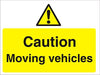 Warning Sign Moving Vehicles PVC 30 x 40 cm