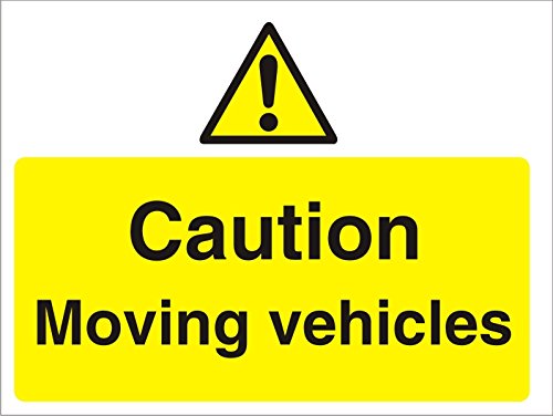 Warning Sign Moving Vehicles PVC 30 x 40 cm