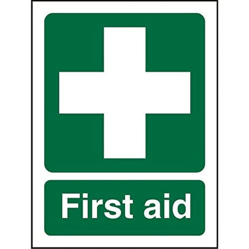 First Aid Sign First Aid Self Adhesive Vinyl 20 x 15 cm