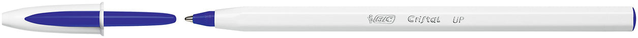 BIC Cristal UP Ballpoint Pen Grip Medium 0.35 mm Blue Pack of 20
