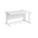 Dams International Wave Desk MC14WRWHWH 1,400 x 725 x 800 - 990 mm