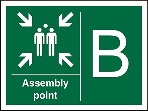 Safe Procedure Sign Assembly Point B Plastic 20 x 30 cm