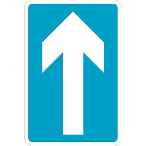 Road Sign One Way Aluminium Composite 45 x 45 cm