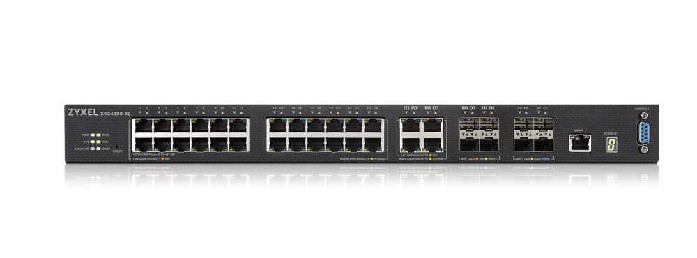 Zyxel XGS4600-32 - Switch - L3 - Managed - 24 x 10/100/1000 + 4 x combo Gigabit SFP + 4 x 10 Gigabit SFP+ - rack-mountable