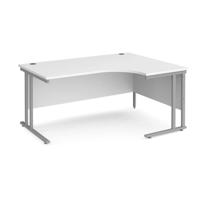 Dams International Right Hand Ergonomic Desk MC16ERSWH 1,600 x 1,200 x 725 x 800 - 990 mm