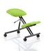 Dynamic Kneeling Stool Without Arms Kneeler Myrrh Green Seat, Black Frame Without Headrest Medium Back