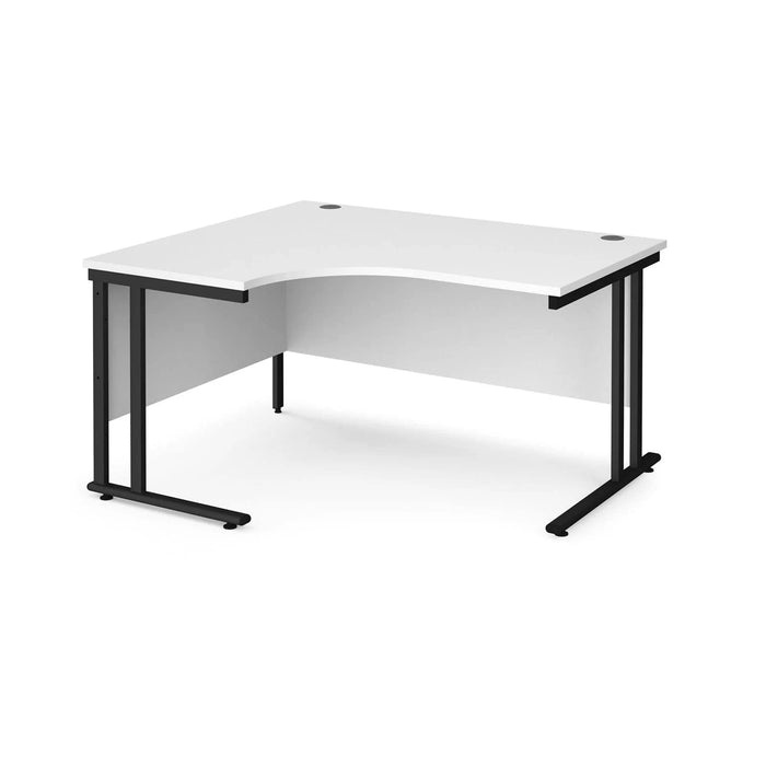 Dams International Left Hand Ergonomic Desk MC14ELKWH 1,400 x 1,200 x 725 x 800 - 990 mm