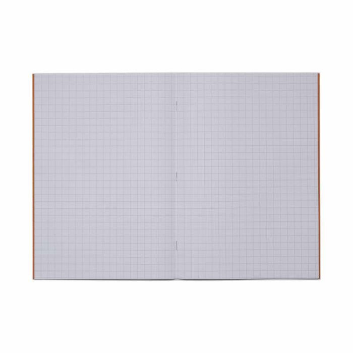 Rhino A4 Exercise Book 32 Page 10mm Squared Orange (Pack 100) - VDU014-155-6