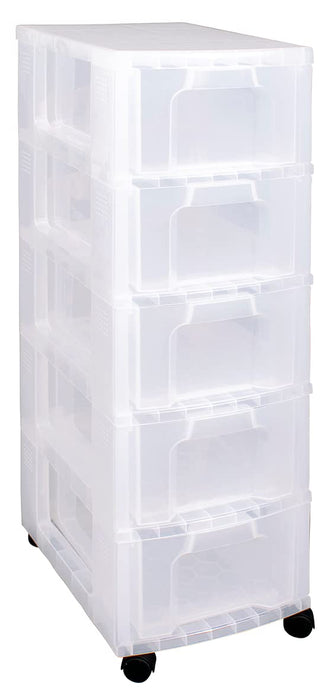 Really Useful Box Storage Box ST5X12CCB 5X12 L Transparent PP (Polypropylene) 30 x 42 x 100.5 cm