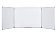 Bi-Office Folding Whiteboard Wall Mounted Magnetic Ceramic Double 90 (W) x 60 (H) cm