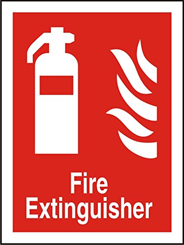 Fire Extinguisher Sign Plastic 20 x 15 cm
