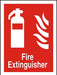 Fire Extinguisher Sign Vinyl 30 x 20 cm