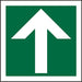 Fire Exit Sign Up Arrow Vinyl 15 x 15 cm