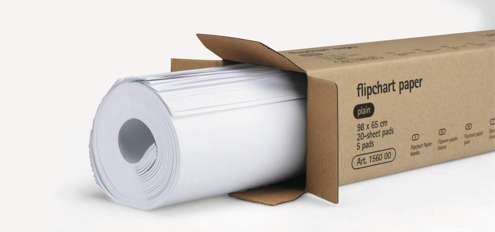 Legamaster Flipchart Pad 125 mm (W) X 665 mm (H) 80 gsm Pack of 5