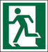Fire Exit Sign Left Arrow Vinyl 15 x 15 cm