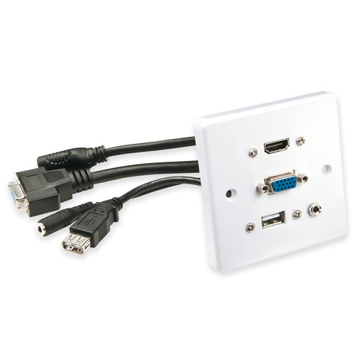 Multi Av Faceplate Hdmi Vga 3.5Mm U