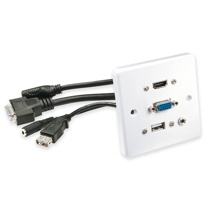 Multi Av Faceplate Hdmi Vga 3.5Mm U