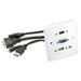 Multi Av Faceplate Hdmi Vga 3.5Mm U
