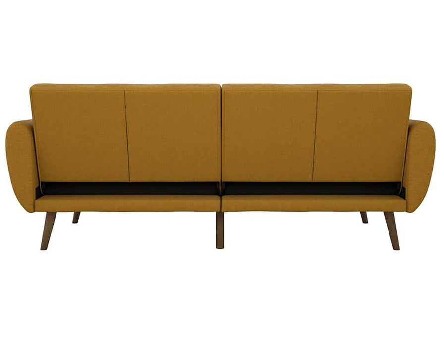 Novogratz 3 Seat Sofa MUSTARD LINEN Linen 2,070.00 (W) x 800.00 (D) x 876.00 (H) mm