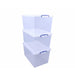Really Useful Box Plastic Nestable Storage Boxes 83 Litre 440 x 685 x 368 mm Pack of 3
