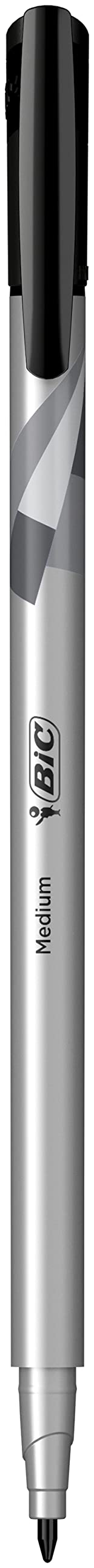 BIC Intensity Fineliner Pen Medium 0.7 mm Black Pack of 12