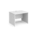 Dams International Rectangular Straight Desk with White MFC Top and Panel Legs Contract 25 1000 x 800 x 725mm
